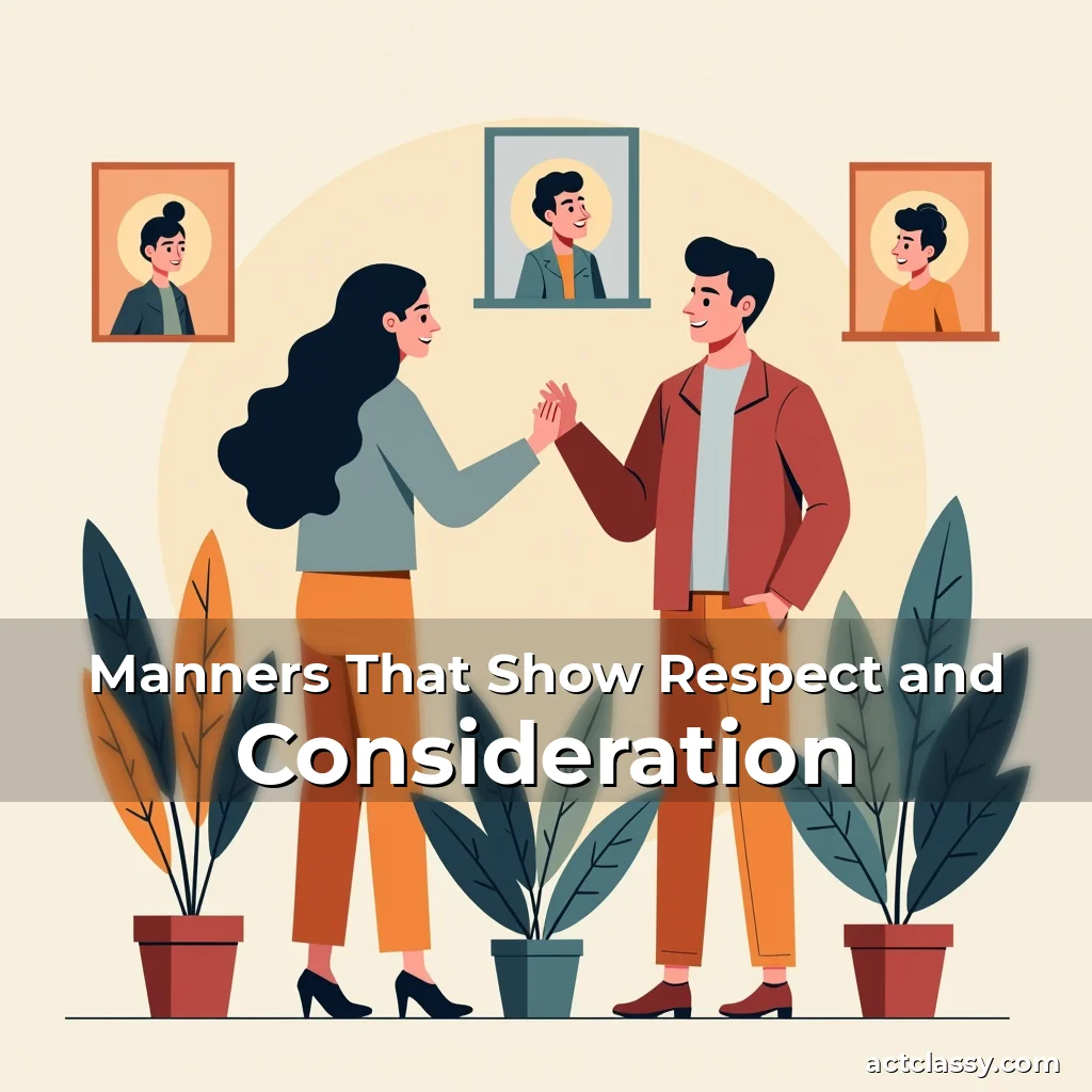 Artistic representation for Manners That Show Respect and Consideration