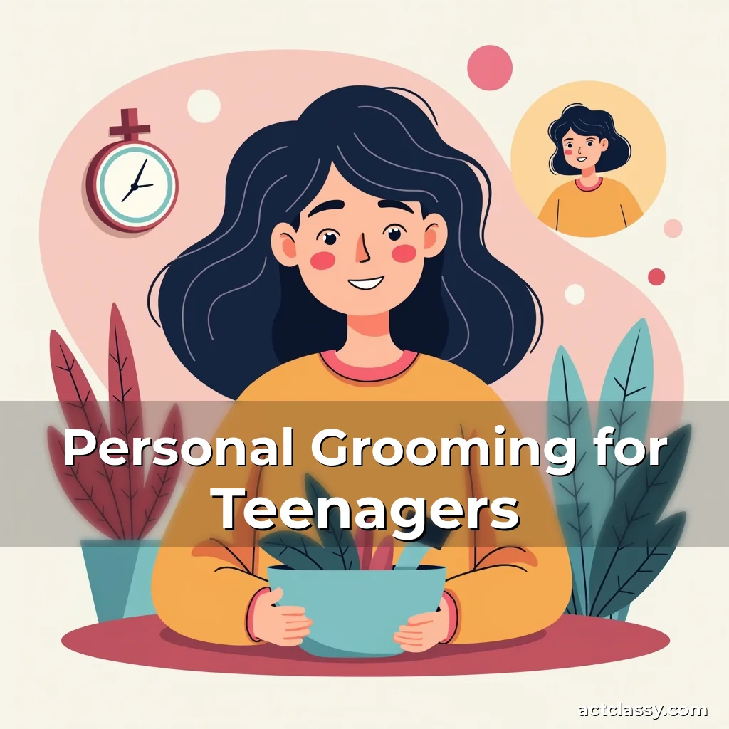 Artistic representation for Personal Grooming for Teenagers