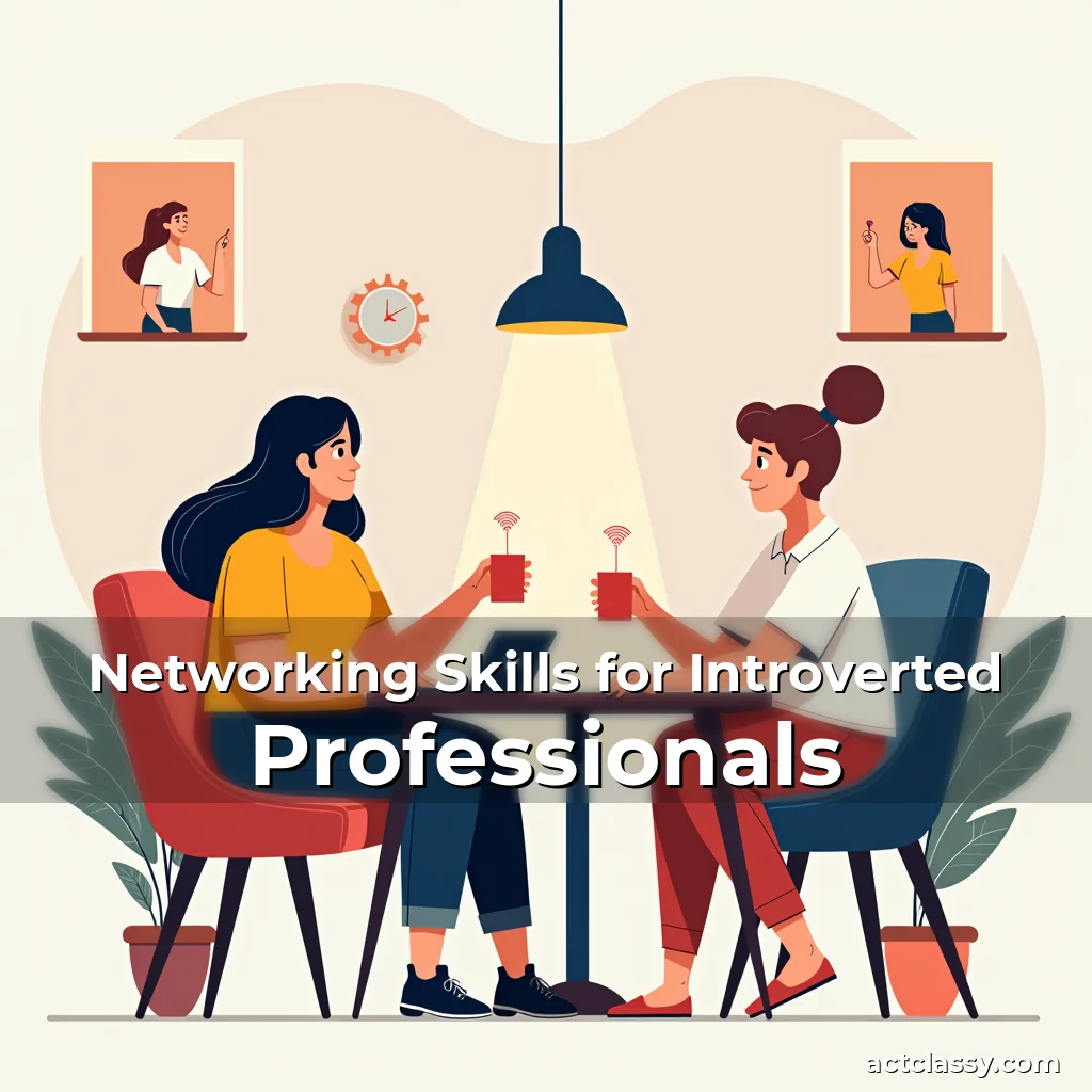 Artistic representation for Networking Skills for Introverted Professionals