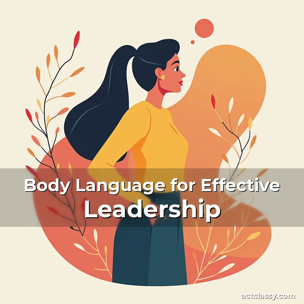 Artistic representation for Body Language for Effective Leadership